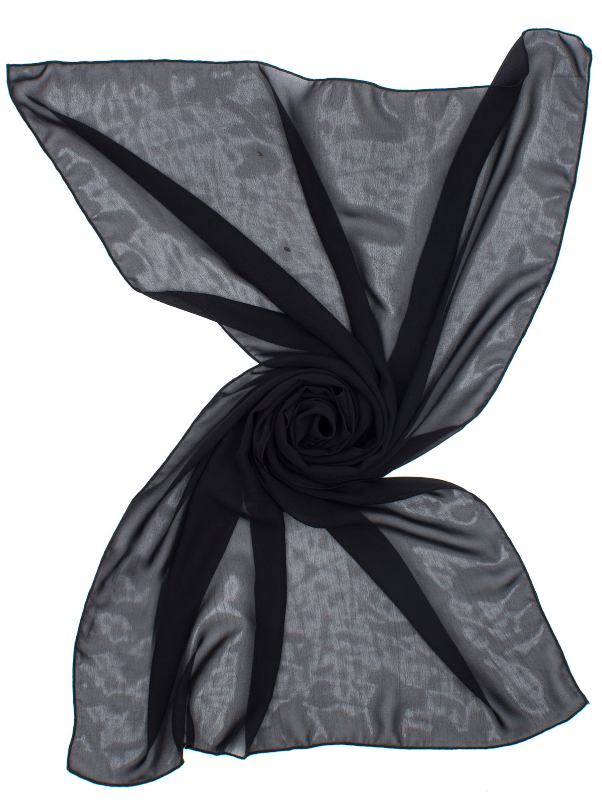 STOLA CERIMONIA T.UNITA 100%POLYESTERE MADE IN ITALY - NERO